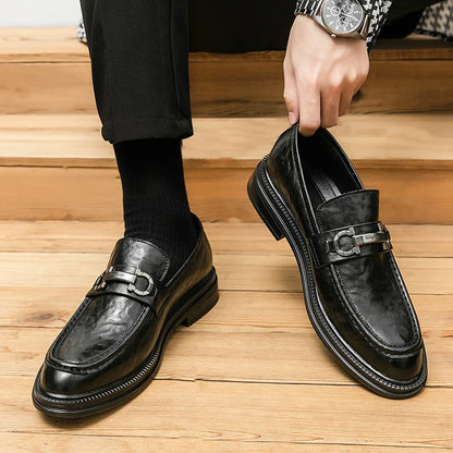Classic Men's Dress Shoes Formal Oxford Leather Shoes For Men High Quality Casual Business Shoes Man Social Leather Loafer Male