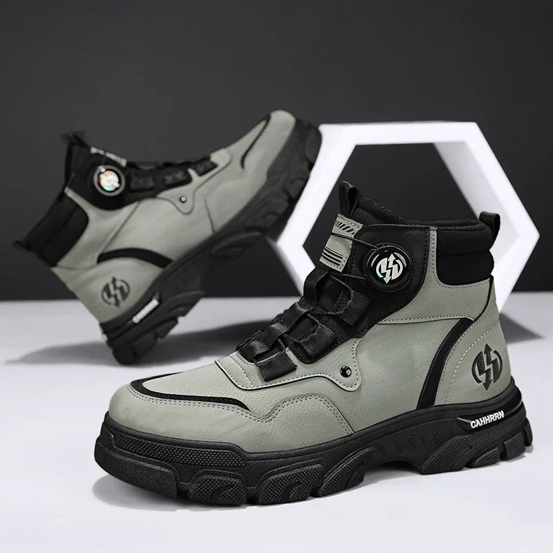 Boots Winter Mens Shoes Casual Cowboy Combat Tactical Motorcycle Chelsea Ankle Work Leather Outdoor Designer Luxury Hiking