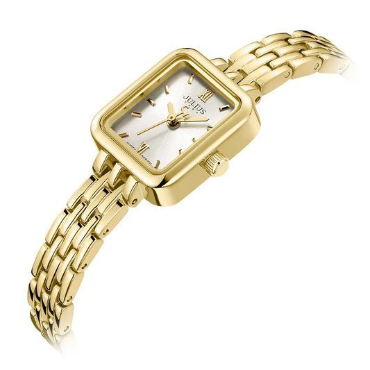 Watch For Women  Women's Stainless Steel Band Luxury Gift Watch Dual-Layer Dial Fashion Montre JA-771