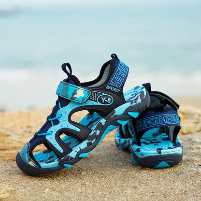 Outdoor Boys Sports Sandals Kids Summer Shoe Sneaker 2026 New Non-slip Soft Breathable Casual Walking Beach Water Sandal for Boy