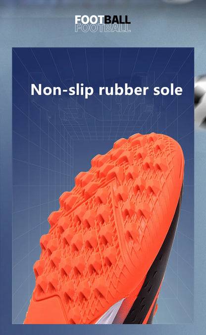 Professional Long Spikes Football Field Cleats Men Women Trend Pink Soccer Shoes Society Man Trainers Futsal Sneakers Size 33-46