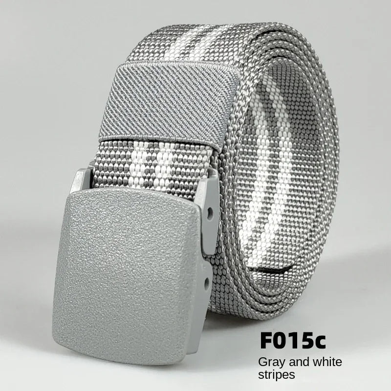 White Automatic Buckle Nylon Army Tactical Men Belt Military Waist Canvas Belt Outdoor Strap Travel Jeans Black Belts for Women