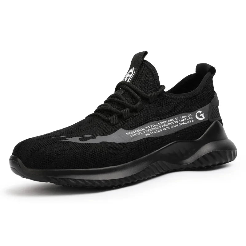 Steel Toe Safety Shoes  Anti Smashing Lightweight Work Sports Shoes  Indestructible Breathable Work Safety Shoes  Men's Comfort