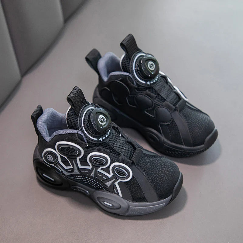 Children Fashion Sneaker Boys Casual Shoes Leather Flat Student Walking Shoes Outdoor Girl Basketball Sports Footwear Zapatillas