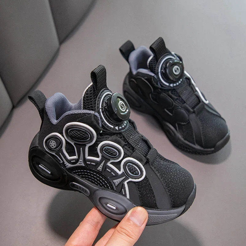 Children Fashion Sneaker Boys Casual Shoes Leather Flat Student Walking Shoes Outdoor Girl Basketball Sports Footwear Zapatillas