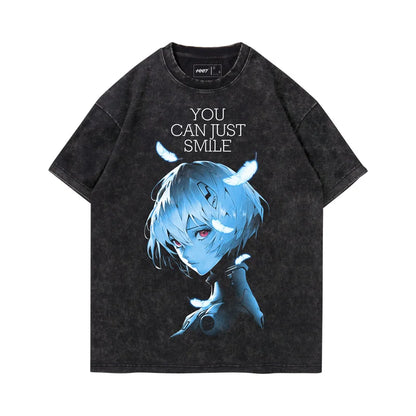 Graphic T-shirt Man Summer Y2k Clothes Casual Short Sleeved Tee Women Vintage Washed Cotton Gym Clothing Top