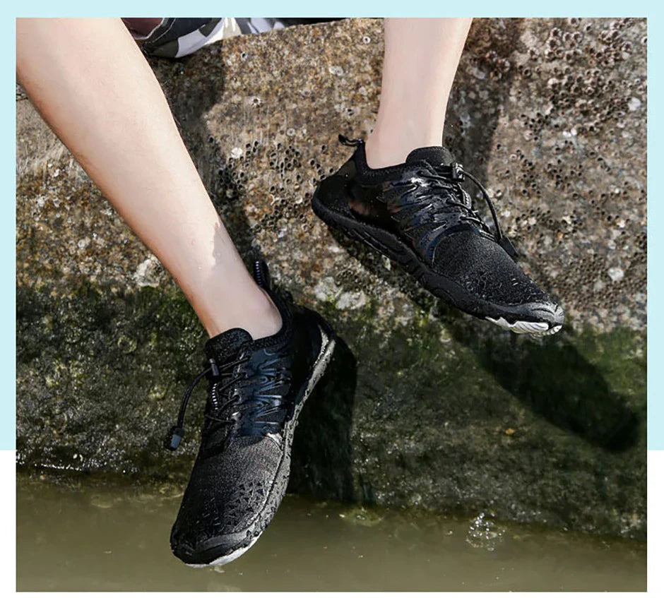 Men Women Barefoot Outdoor Aqua Shoes Couple Quick-drying Wading Beach Swimming Fitness Cycling Sports Water Sneakers