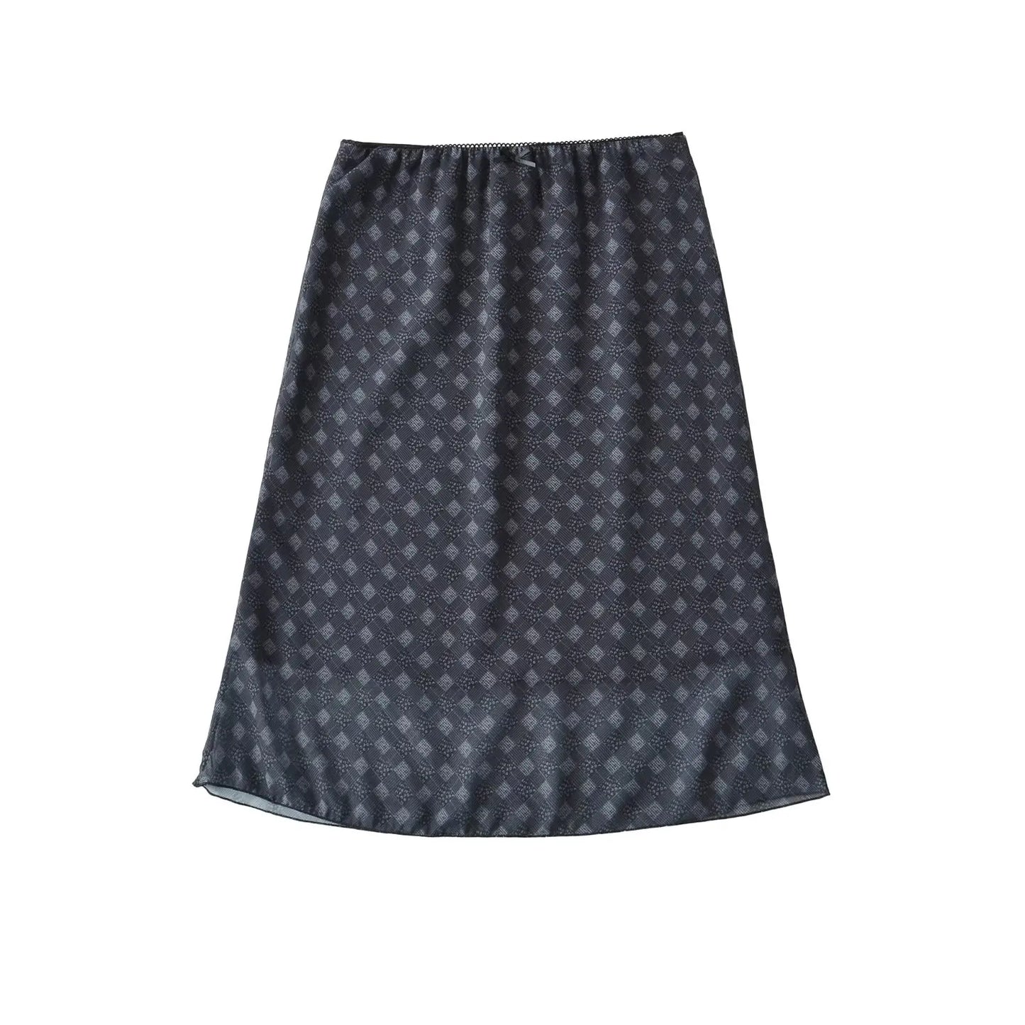 Sexy Slimming High Waist f-length Skirt Sweet Spicy Girl Faionable Versatile Outerwear A-line  Skirt for Women