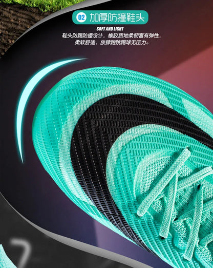 TF/FG Lightweight Ankle Football Boots Men's Football Shoes Outdoor Anti slip Grass Professional Training Tournament Sports Shoe