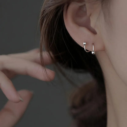 Genuine 925 Sterling Silver Fashion Jewelry New Spiral Heart Star Stud Earrings For Women XY0247