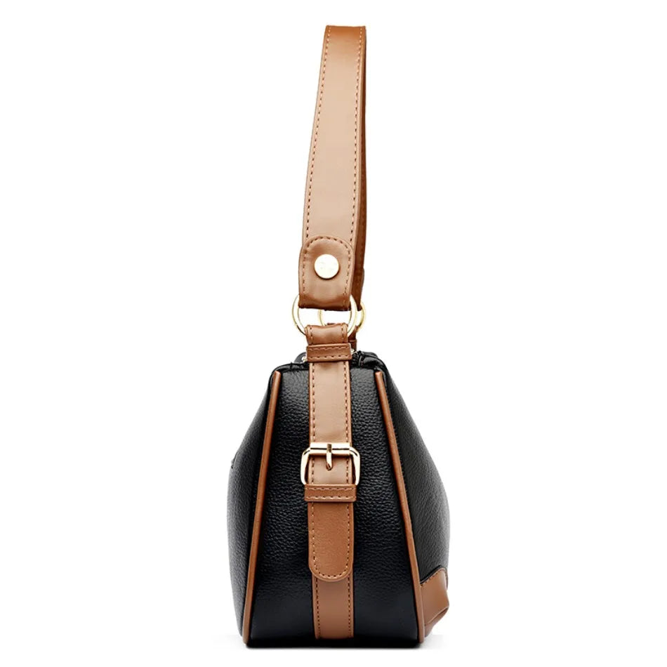 Genuine 3 Layers High Quality Soft Leather Ladies Crossbody Bags for Women Luxury Handbags Women Bags Designer  Shoulder 2024