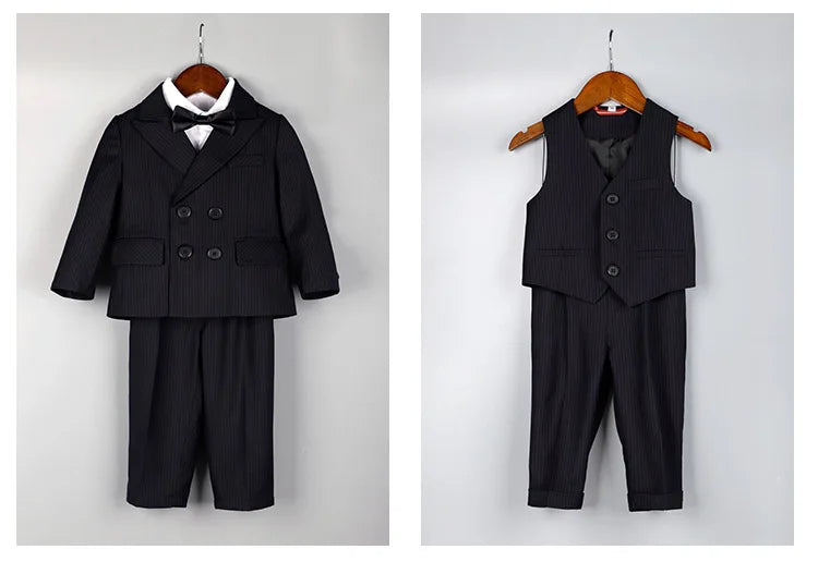 Boys Suit For Wedding 1Year Baby Kids Photograph Suit Children Formal Ceremony Tuxedo Dress Child Party Performance Costume
