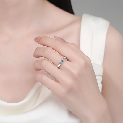 Full D VVS1 Moissanite Ring for Women 925 Sterling Silver with 18 K Gold Plated Wedding Party Women's Ring Fine Jewelry