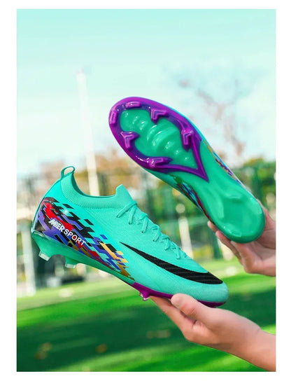 New Men Football Boots Ultralight Soccer Shoes Sport Outdoor Match Unisex Non-Slip Cleats Adult Comfortable Grass High-quality