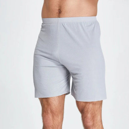 Plus Size Ice Silk Cool Summer Men Sleepwear Shorts Sexy Underwear Nightwear Comfortable Loose Sports Man Sleep Bottoms Homewear