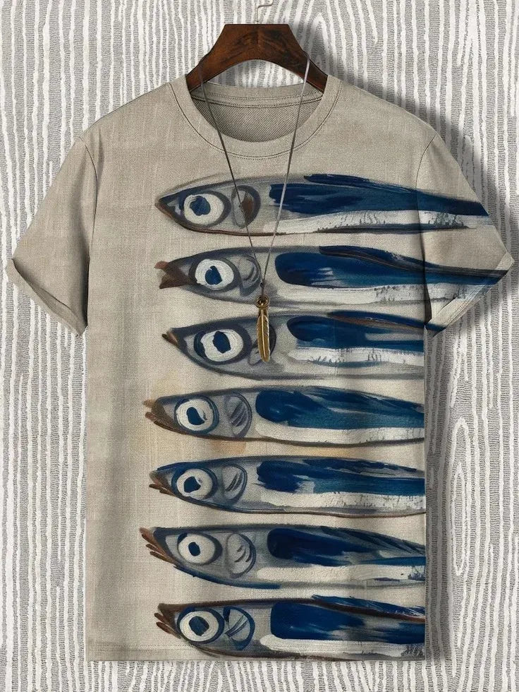 Men's Animal Funny Cat Printed T Shirt Short Sleeve Tees Tops 3D Print O-Neck Shirts Party Summer Casual Men's Clothing Apparel