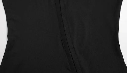 Short Sleeve O Neck Women Dresses Split Metal Buckle Solid Sheath Sexy Club Fashion Evening Party Outfits Female Bodycon