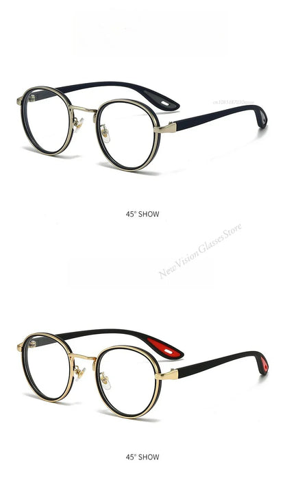 Vintage Designer Outdoor Sunglasses Men Round Fashion Plastic Titanium High Quality Sun Glasses Man UV Protection Glasses Woman