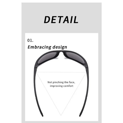1/3PCS Unisex Polarized Sports Sunglasses Photochromic Wraparound Lenses for Cycling Fishing Driving Night Vision