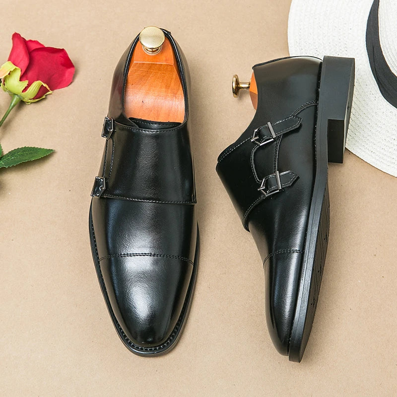 Men's Dress Shoes Classic Wedding Formal Oxford Leather Shoes Men Gentleman Casual Business Social Shoes Man Office Leather Shoe