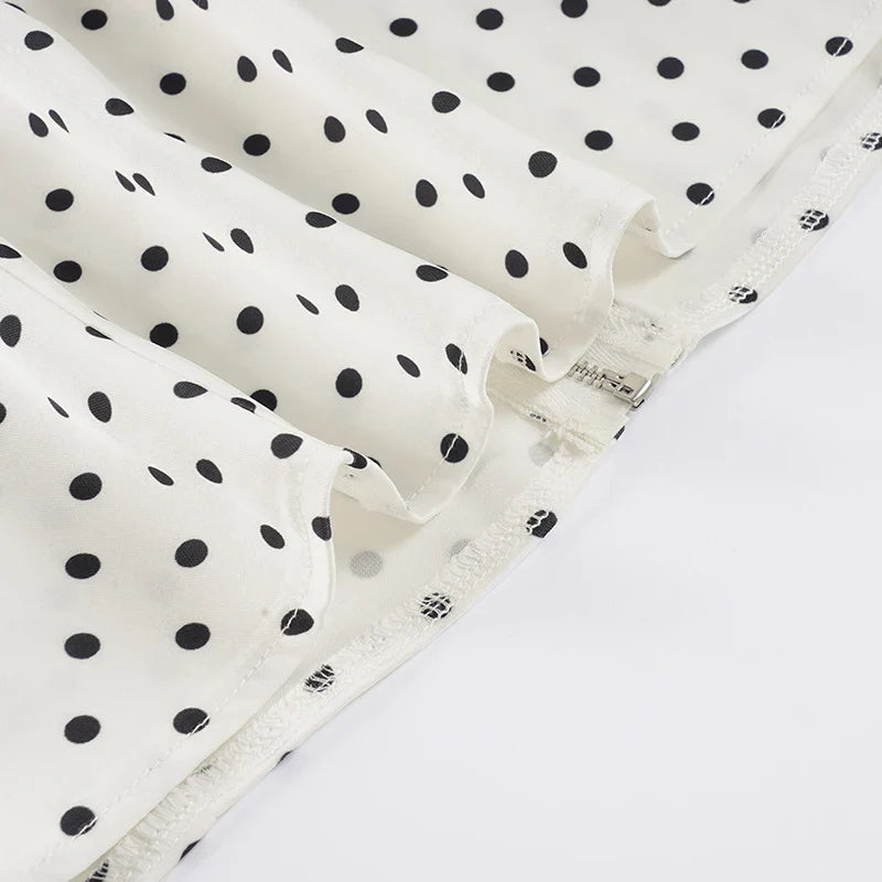 Chic Lace Patchwork Polka Dot Camis Tops Elegant Sleeveless Tank Tops Summer Casual Daily Wear Streetwear Camisole 2026