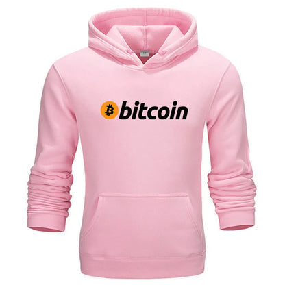 Men Bitcoin Printed Hoodies Hot Sale Men Casual Fashion Hoody Men Women Vintage Casual Sweatshirt Unisex Long Sleeve Pullovers
