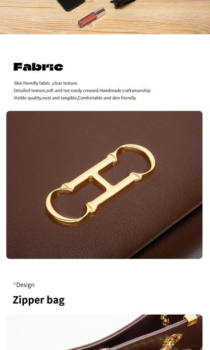 Women's Tote Bag 2026 Spring New Brown Magnetic Buckle Storage Bag Large Capacity Commuter Chain Bag
