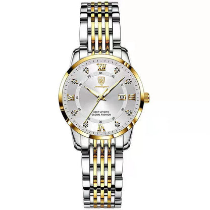 Luxury Woman Watch Waterproof Stainless Steel Luminous Date Ladies Watch Fashion Simple Casual Women’s Quartz Watches