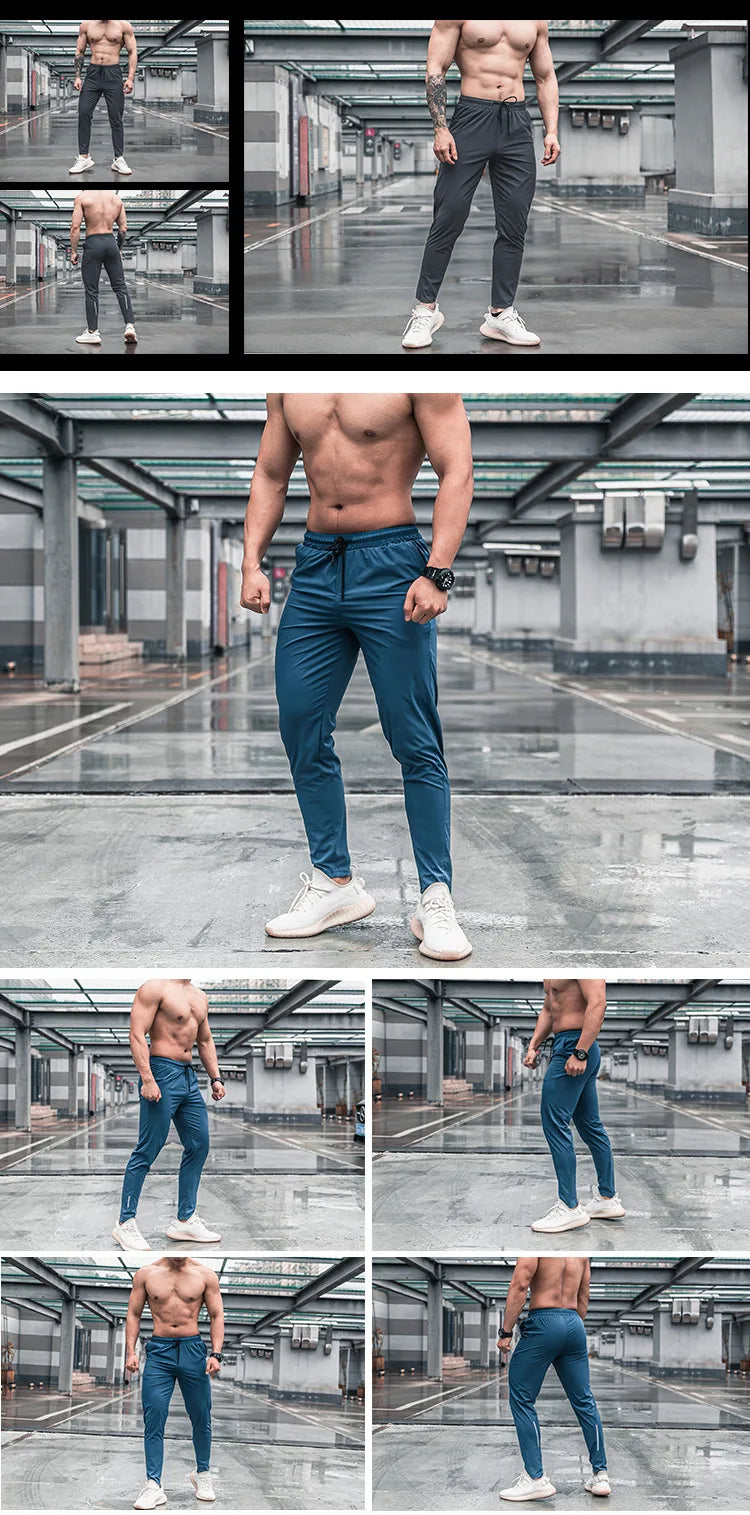 High Quality Men Running Fitness Sweatpants Male Casual Outdoor Training Sport Long Pants Jogging Workout Trousers Bodybuilding