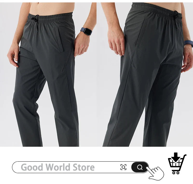 Summer Men's Jogging Sports Pants Gym Fitness Training Running Sweatpants Comfortable Breathable Workout Trousers
