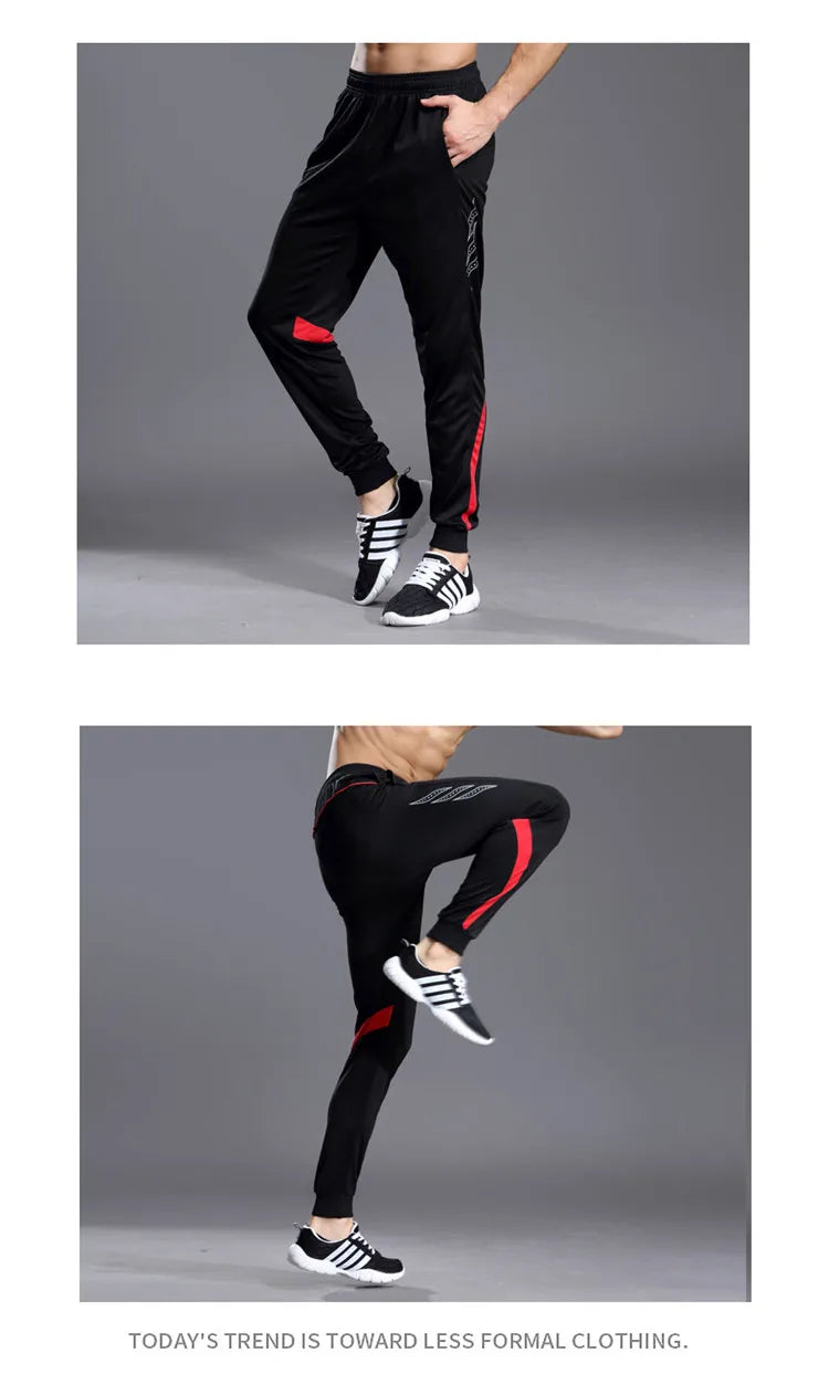 Sport Pants Men Running Pants With Zipper Pockets Training Male Pants Soccer Pants Fitness Pants Sportwear Youth kids XXS XS 4XL