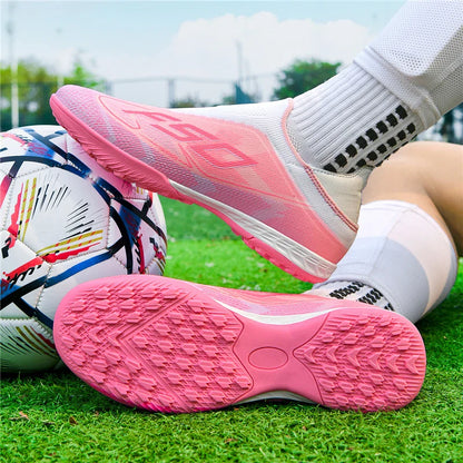 Men Professional TF Soccer Shoes Resistant Casual Grass Studded Male Non Slip Fast Foo451·a