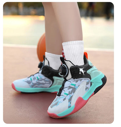 Kids Basketball Shoes Boys Sneakers Non-slip Child Trainer Basket Shoes Outdoor Children Sport Shoes Sneakers Sportschuhe Kinder
