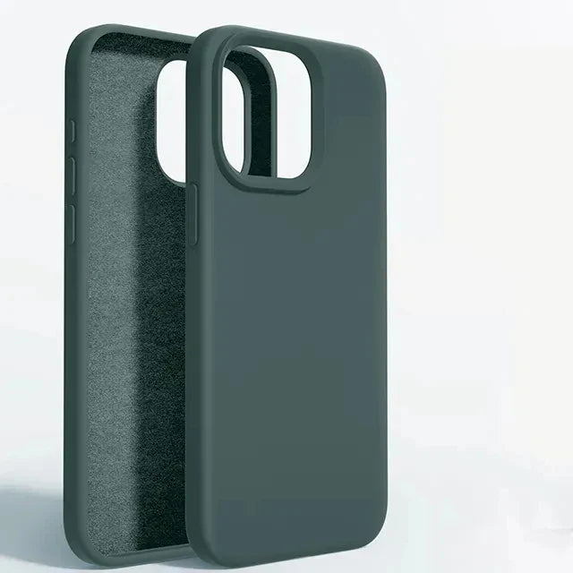 Luxury Liquid Silicone Phone Case For iPhone 15 13 12 11 14 Pro Max Bumper Cover 15 Plus Shockproof Protective Cases Accessories