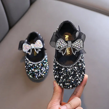 Girls Princess Shoes Children Party Dance Shoes Student Spring Autumn New Flats Kids Performance Shoes