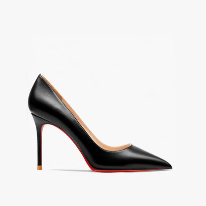 New Women's Red Shiny Bottom High Heels Luxury Pointed toe Pumps 12 cm Sexy Matte Party Wedding Shoes Elegant Woman Heeled Shoes