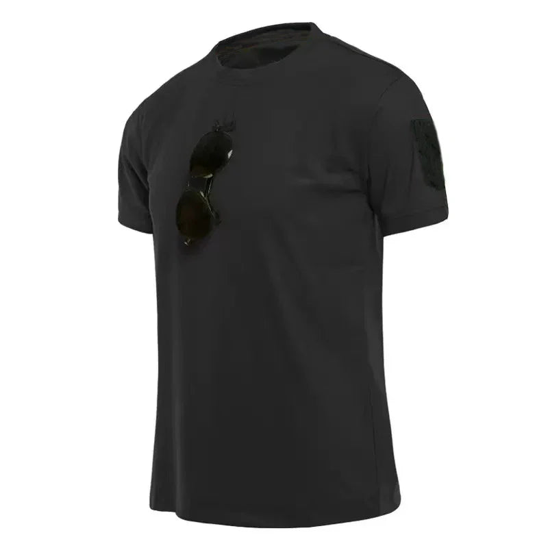 Men's Summer T-shirt Male Camping Hiking Trekking Fishing Training Running Gym Breathable Pullover Climbing Casual Cargo Shirts