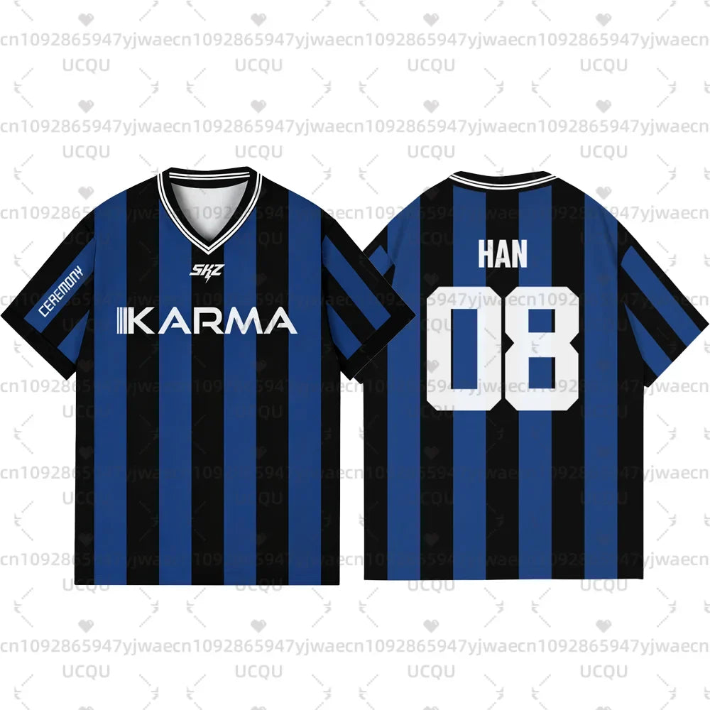 Adult Women's Men's Boys' Casual Sporty KARMA Ceremony 3D Print Graphic T-Shirt Girl Tee Outdoor Sports T-shirt