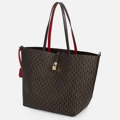 CH Elegante Luxo Leve Prática Com Bolsas Cor Pura Simples Grande Capacidade Casual Resistente Marca Bolsa Feminina Bolsa de Ombro