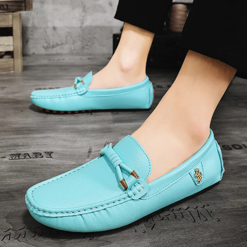 Summer Mens Fashion High Quality Outdoor Casual Leather Shoes Comfortable Breathable Classic 2024 New Slip on Men's Shoes