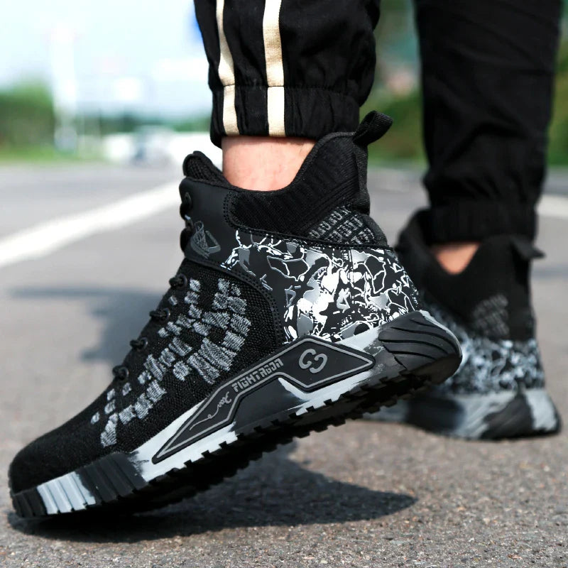 Indestructible Safety Shoes High Quality Men Steel Toe protective Safety Work Shoes Men anti-smash Puncture-Proof Safety Boots