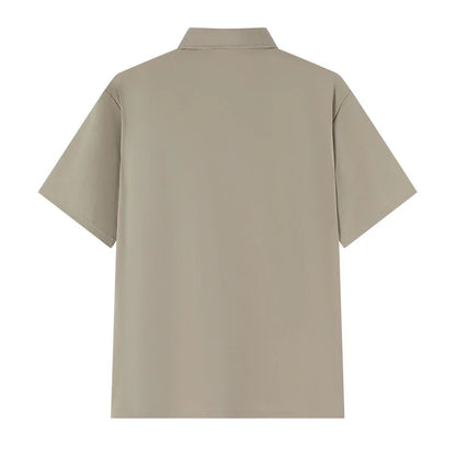 Polo Shirt Men Plus Size 4XL 5XL 6XL 7XL Short Sleeve Knitted Polo Shirts Loose Polos Oversized Tops Big Size Men Clothing T シャツ