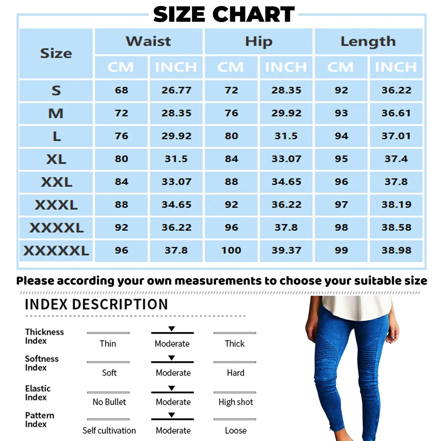 Women's Pants Casual Slim Pencil Pants High Waisted Jeans