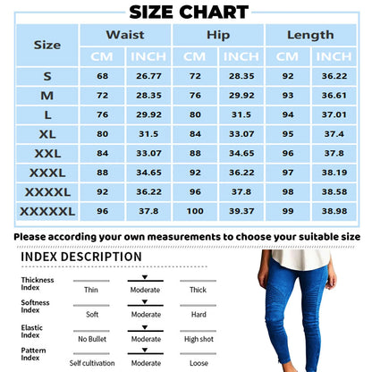Women's Pants Casual Slim Pencil Pants High Waisted Jeans