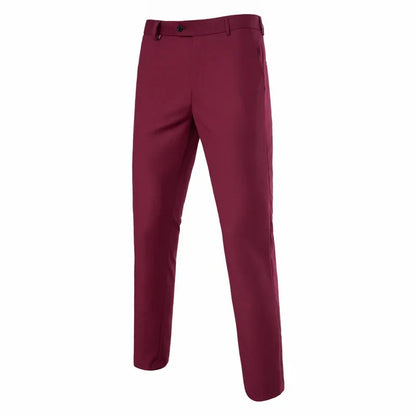 Quality Mens Slim Fit Golf Dress Pants Flat Front Suit Pants Business Dress Pants Classic for Business Wedding Work Pants