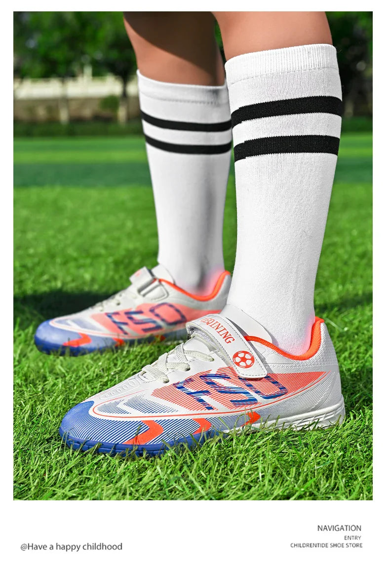 Kids Soccer Shoes School Football Boots Professional Cleats Grass Training Sport Footwear Boys Outdoor Futsal Soocer Boots 30-38
