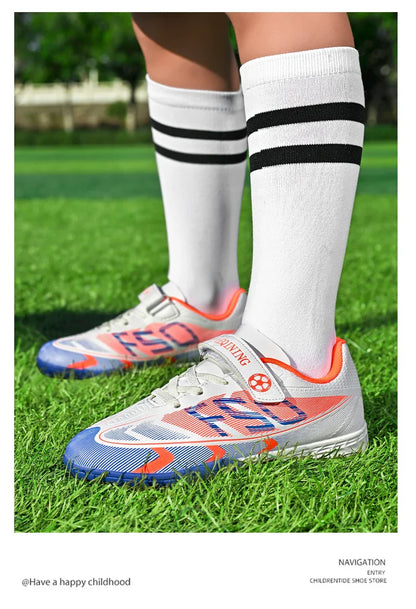 Kids Soccer Shoes School Football Boots Professional Cleats Grass Training Sport Footwear Boys Outdoor Futsal Soocer Boots 30-38