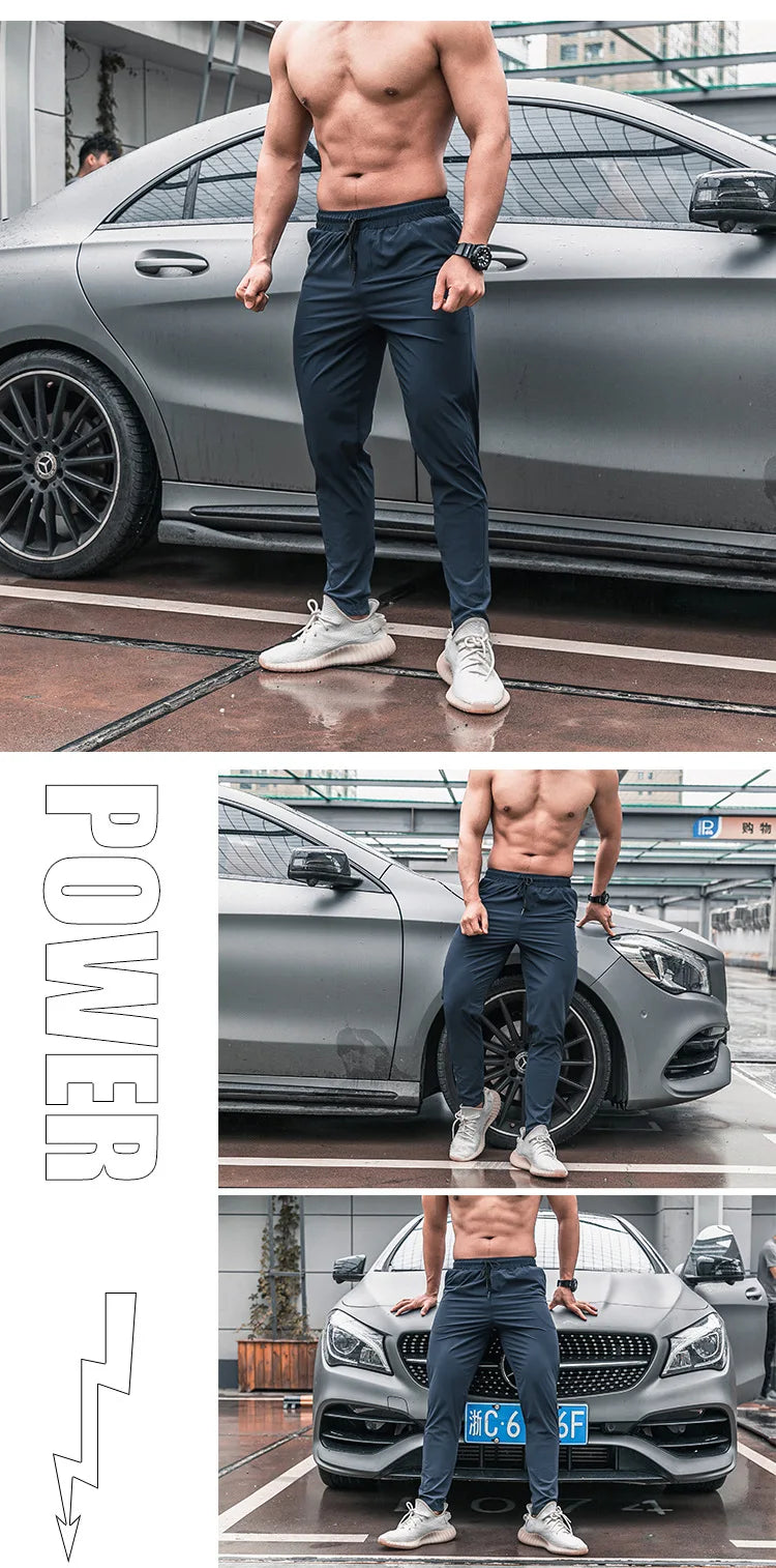 High Quality Men Running Fitness Sweatpants Male Casual Outdoor Training Sport Long Pants Jogging Workout Trousers Bodybuilding