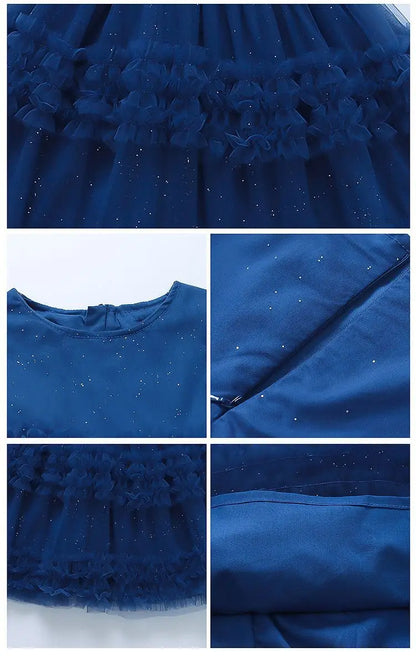 Girl's Dress Summer New Children's Sleeveless Yarn Dress Fluffy Dress Girl's Fashionable Baby Princess Dress