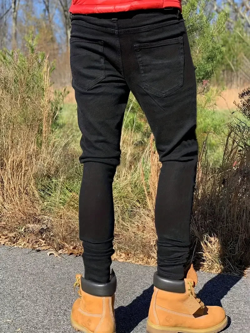 Slim-fit Men'S Washed Jeans